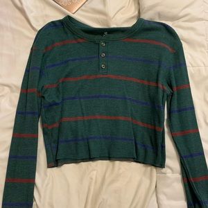 Pac sun long sleeve crop top